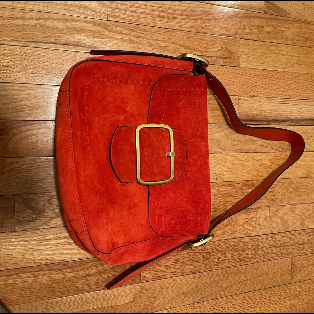 Orange Suede Tori Burch bag